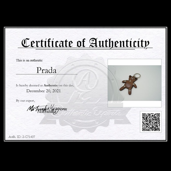 PRADA Saffiano Leather Purse/Key Charm - Picture 15 of 16